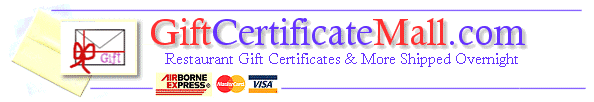 Order Gift Certificates for fine dining around the country