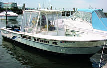 Boat is in the Highlands every Spring for Stripers